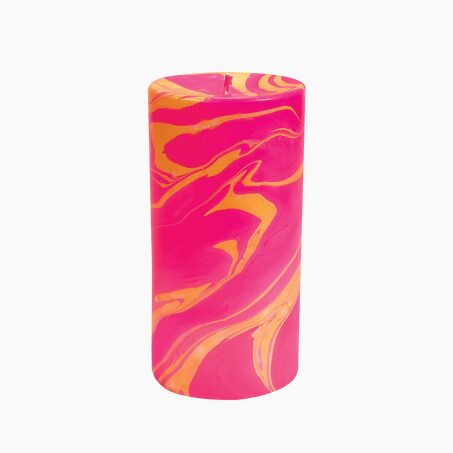 FLAMINGO Bougie cylindrique MATCHA LATTE coloris rose