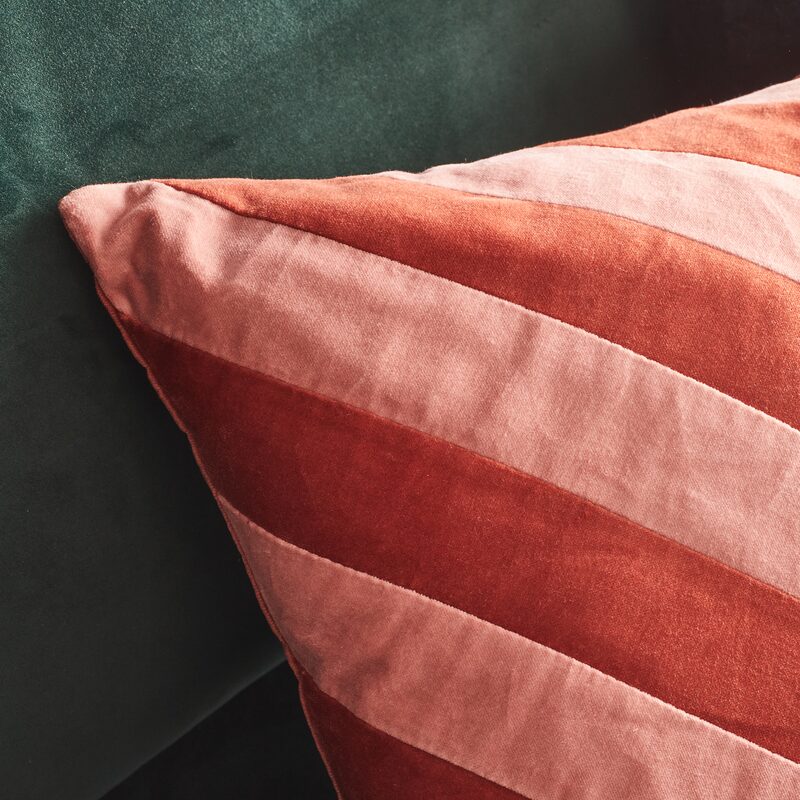 Coussin EBBE coloris orange 45 x 45 cm