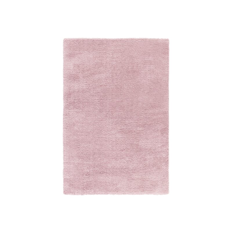Tapis MARY coloris rose poudré 100 x 150 cm