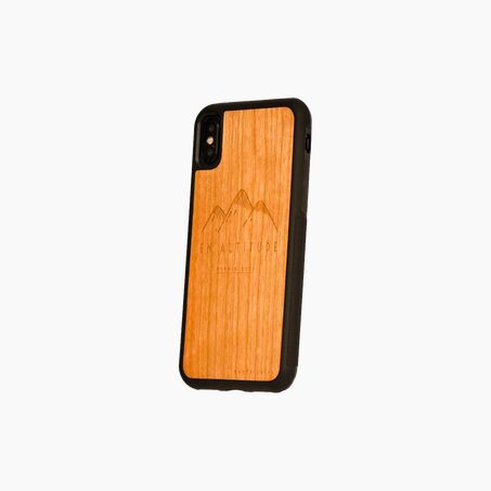 Coque en bois Coque de téléphone EN ALTITUDE coloris brun