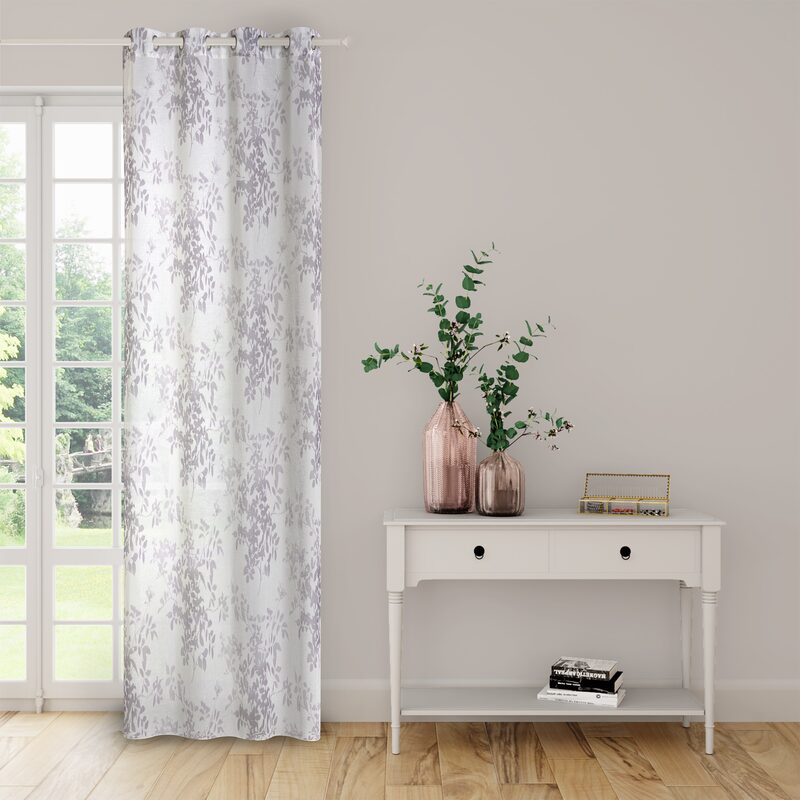 Voilage OMBRE coloris gris 140 x 240 cm
