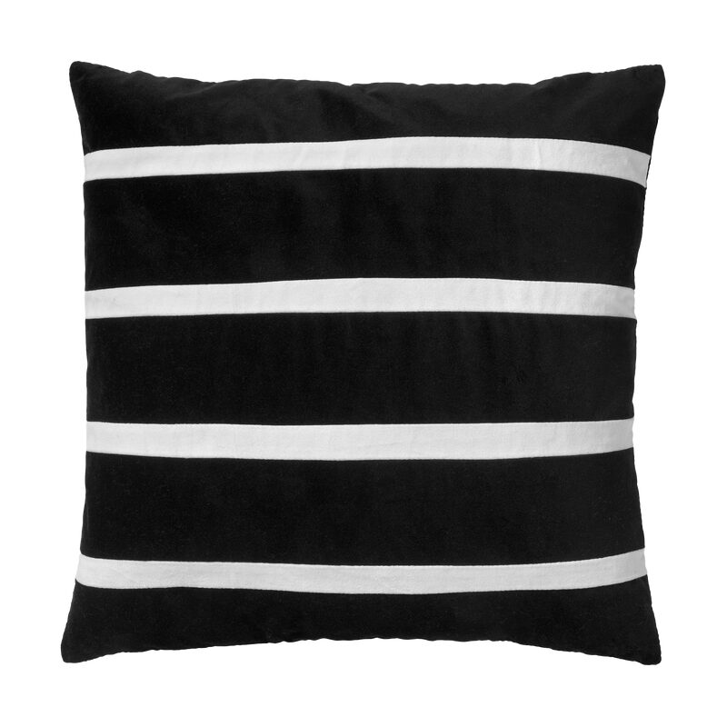 Coussin ELEM coloris noir/blanc 45 x 45 cm