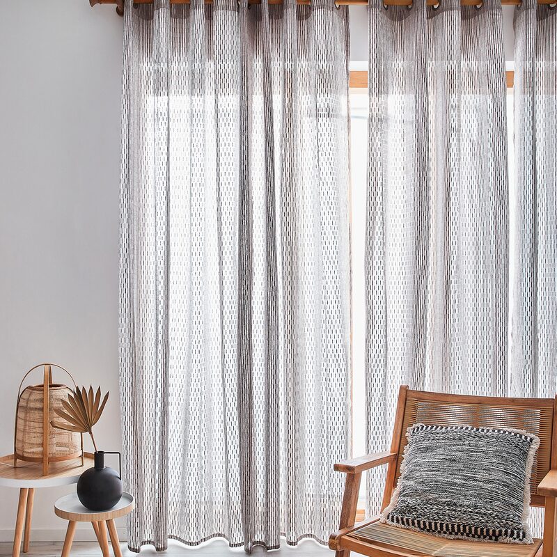 Voilage CHAMPSIA coloris beige 140 x 240 cm