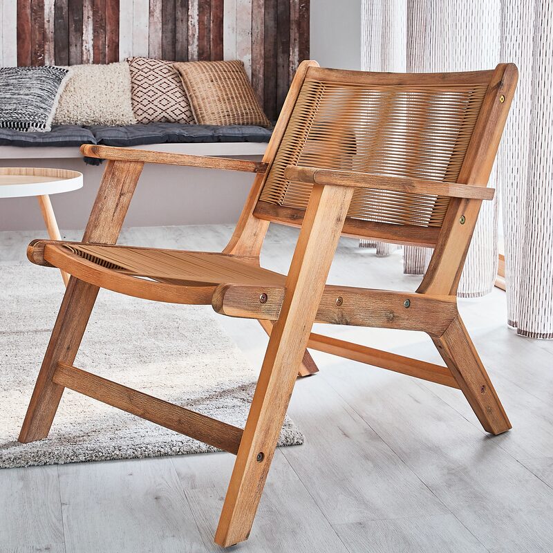 Fauteuil GERALDA coloris naturel