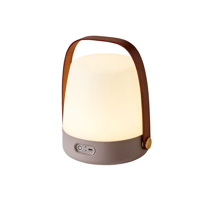 Lampe à poser LITE UP coloris taupe 26 x 20 cm