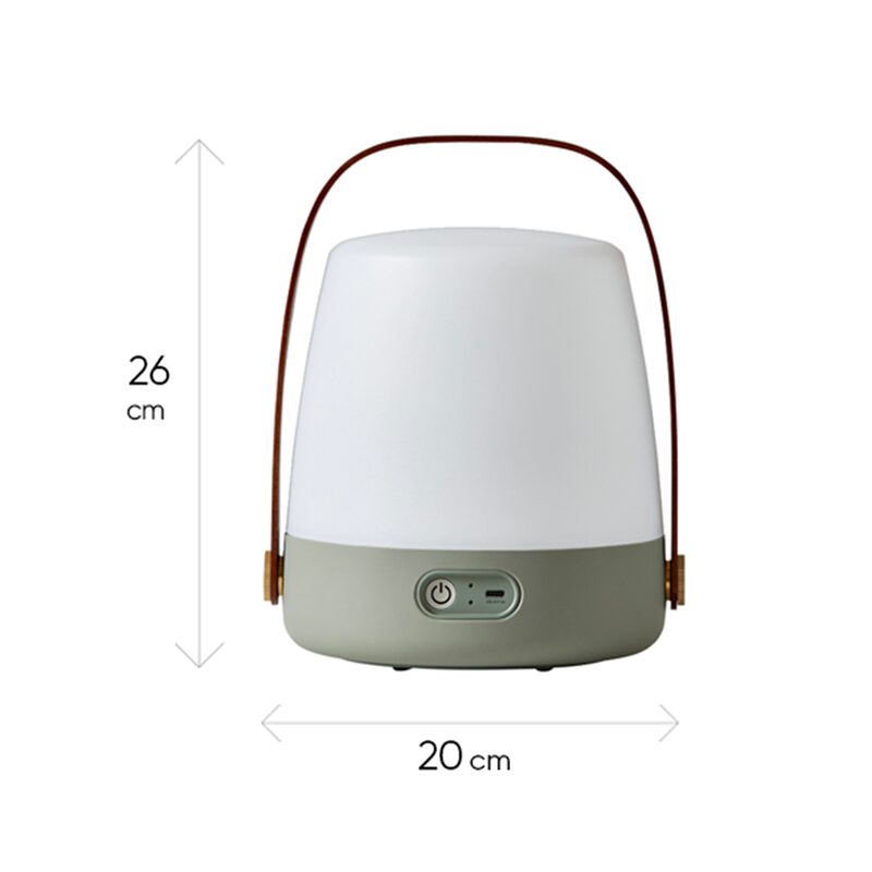 Lampe à poser LITE UP coloris vert émeraude 26 x 20 cm