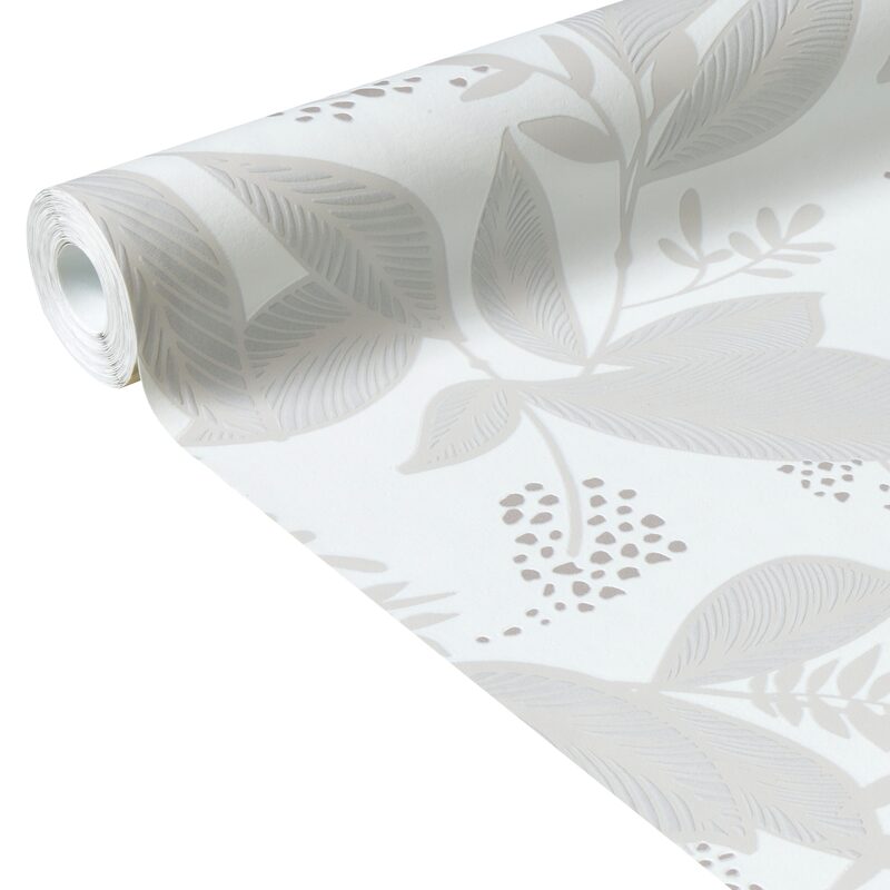 Papier peint intissé ZELIE coloris blanc