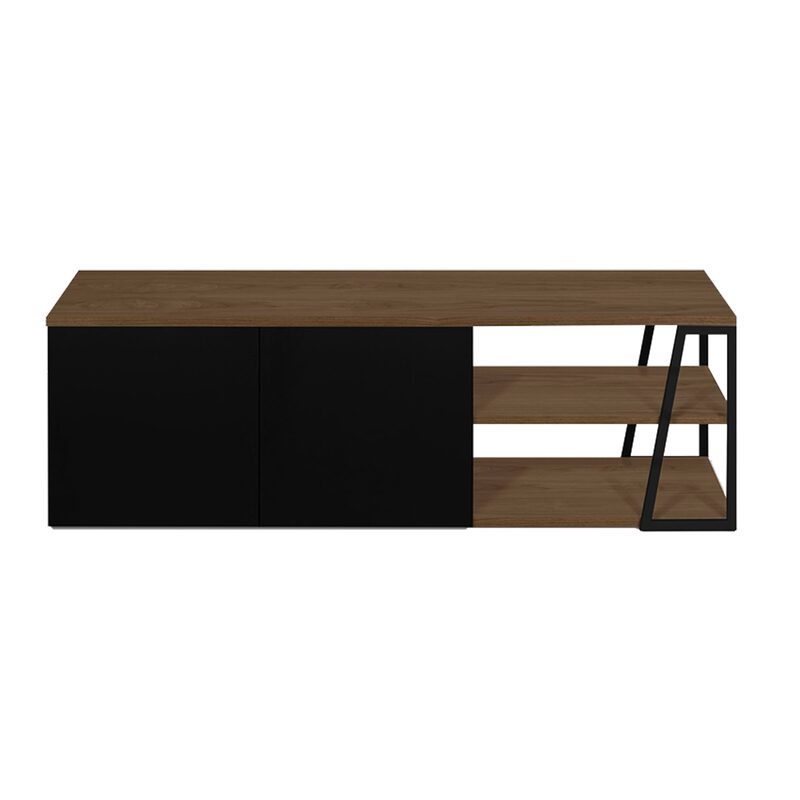 Meuble TV ALBI coloris noir laque