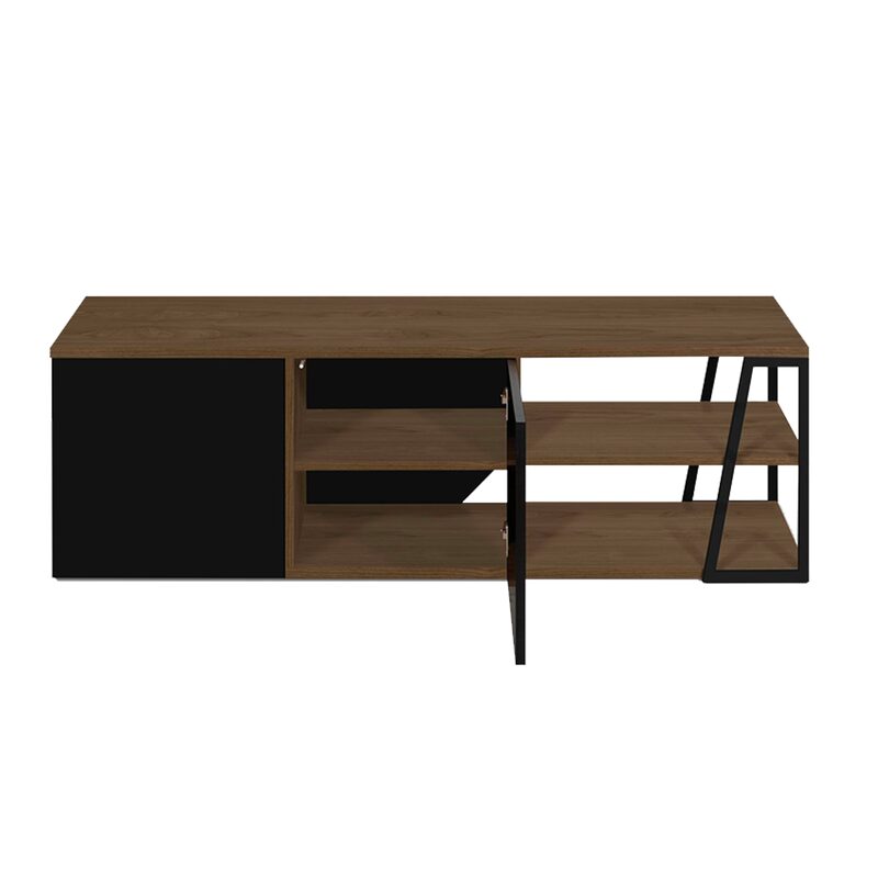 Meuble TV ALBI coloris noir laque