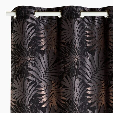 Rideau PALMAE coloris anthracite 140 x 260 cm