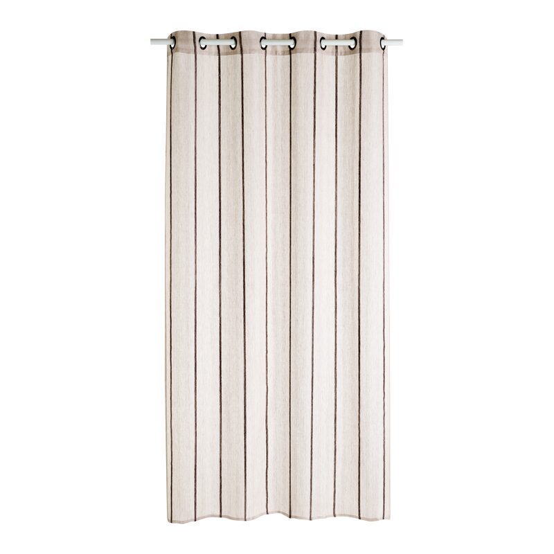 Voilage LIBECIO coloris gris perle 140 x 240 cm