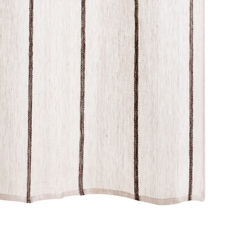 Voilage LIBECIO coloris gris perle 140 x 240 cm