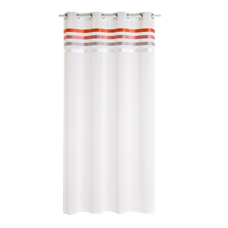 Voilage OSYA coloris rose corail 140 x 240 cm