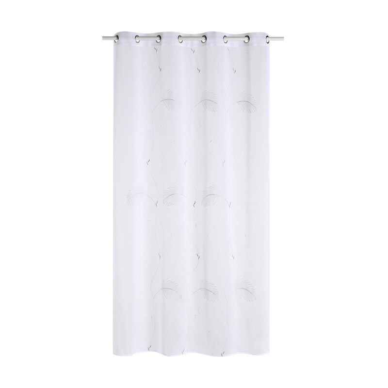 Voilage DARNIA coloris gris perle 140 x 240 cm