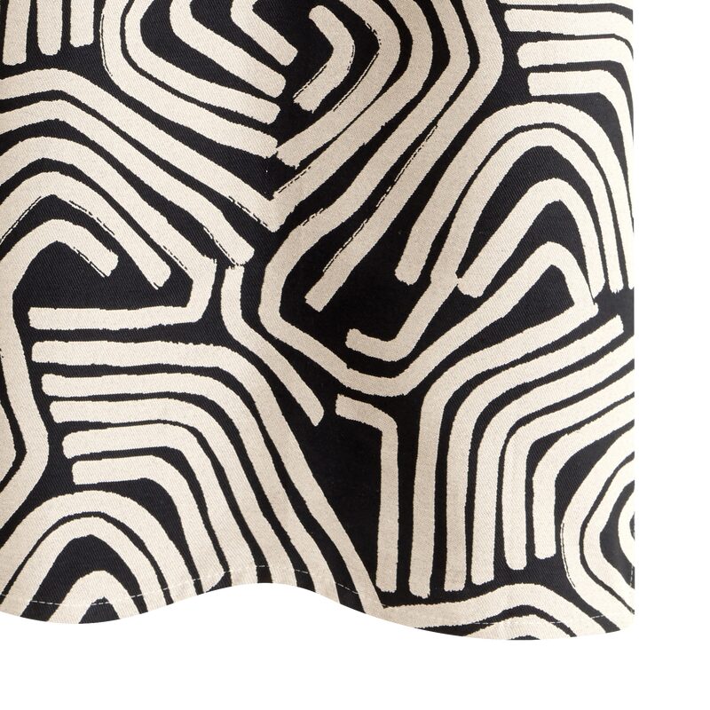 Rideau NAIROBI coloris noir 140 x 260 cm