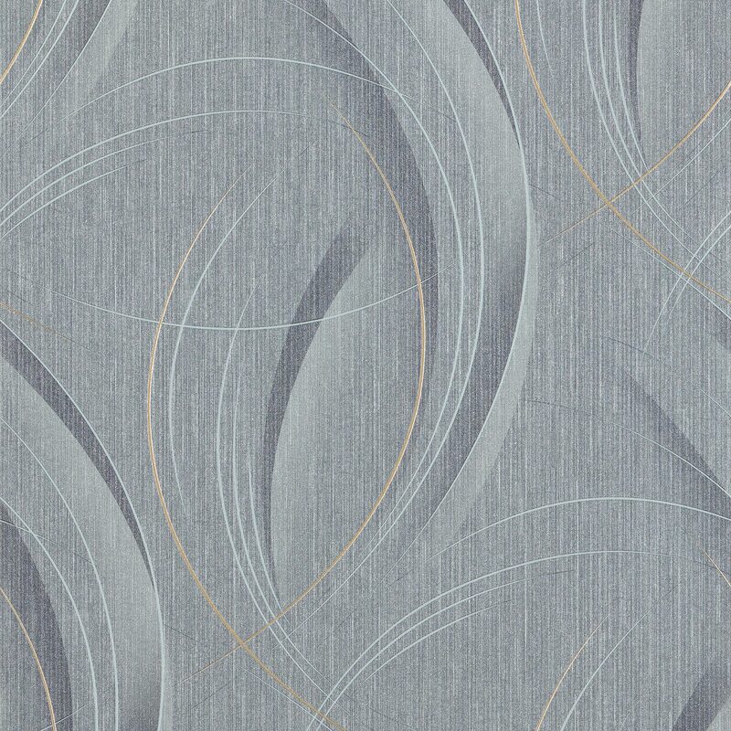 Papier peint intissé FRISSON coloris gris métallisé
