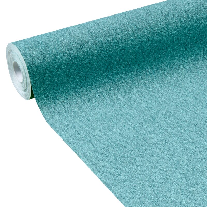 Papier peint intissé CALICO coloris bleu aqua