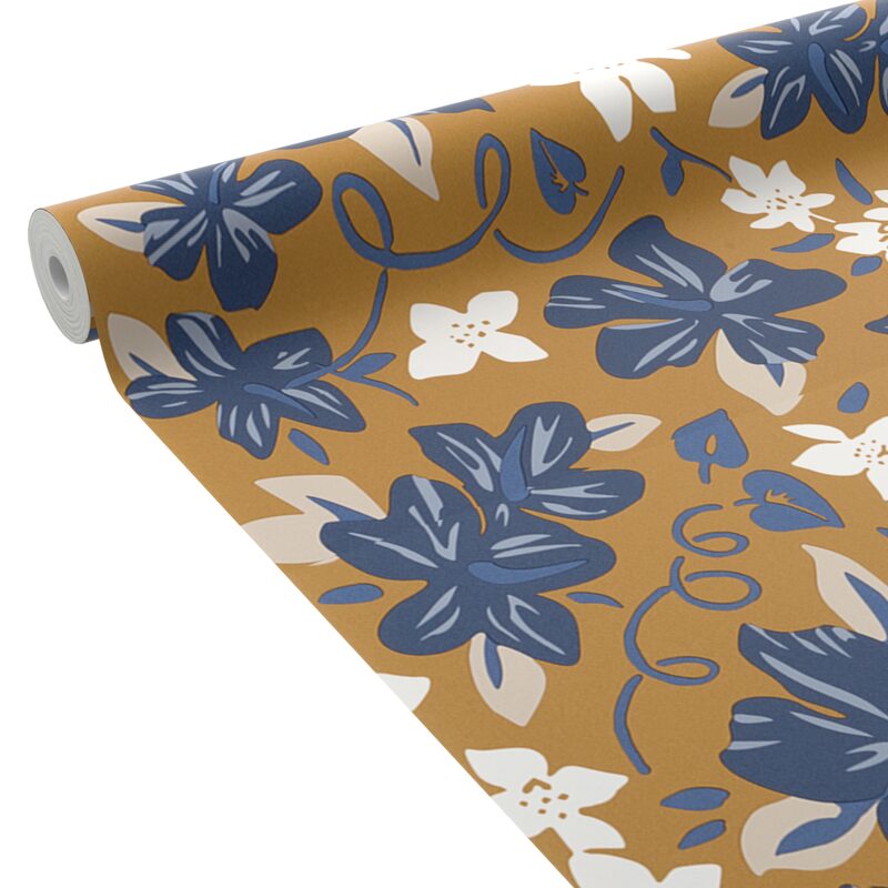 Papier peint intissé BENSIMON MOANA coloris caramel