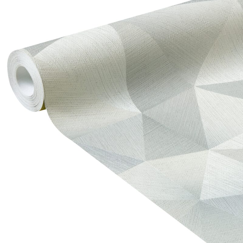 Papier peint intissé EKYNOX coloris blanc perlé