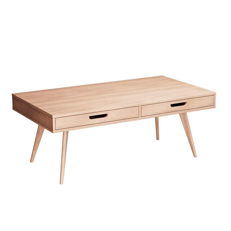 Table basse ZARA coloris naturel 130 x 70 cm