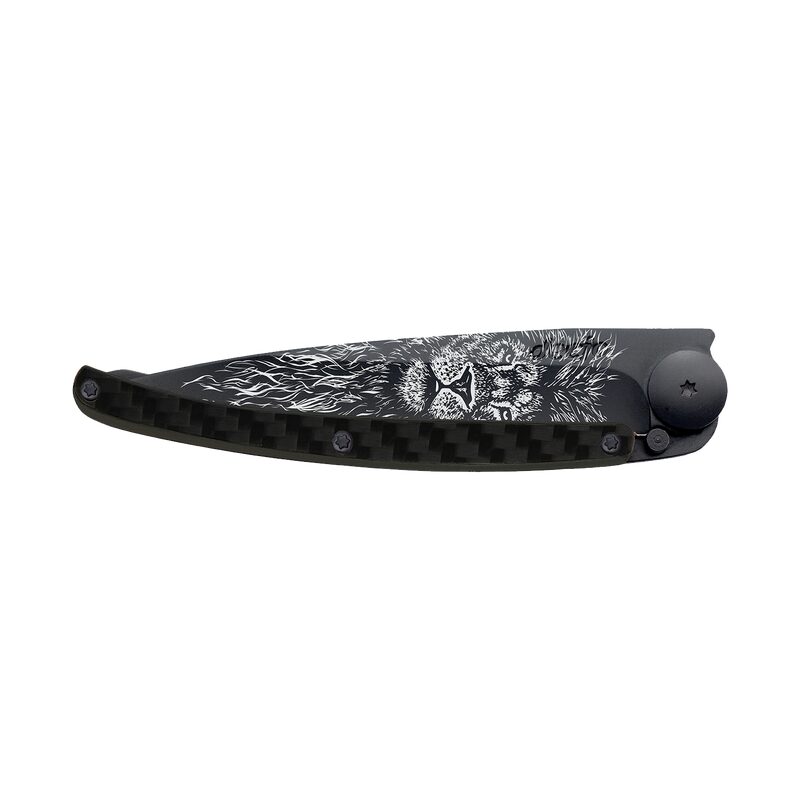 Couteau LION coloris Black, Fibre de carbone