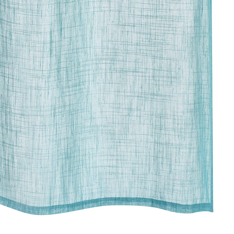 Voilage IOS coloris bleu grisé 140 x 240 cm