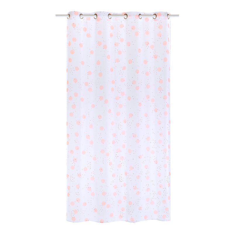 Voilage PUNTINI coloris pêche 140 x 240 cm