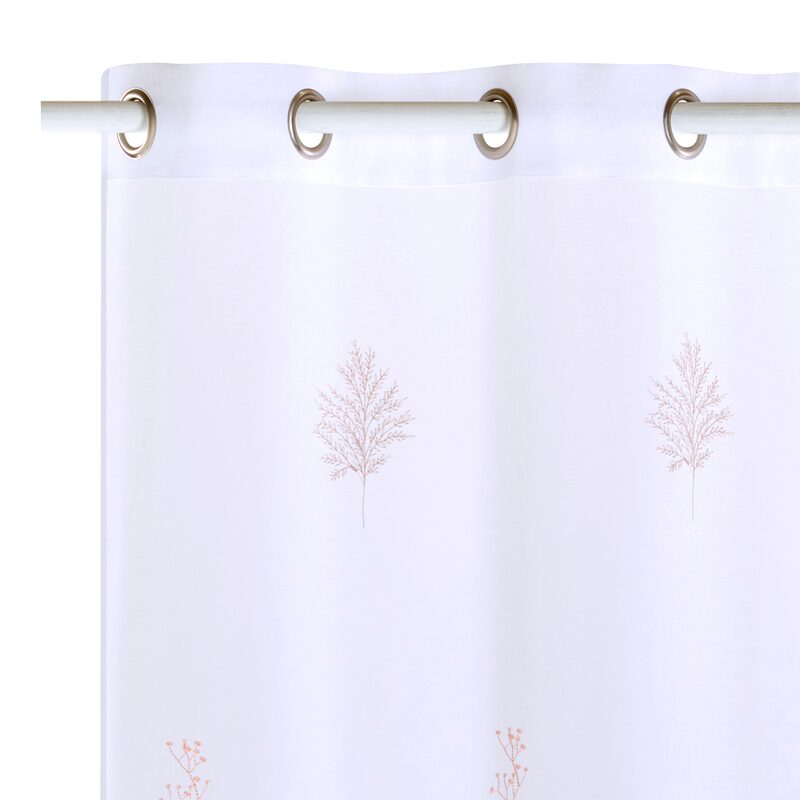 Voilage MISCA coloris rose poudré 140 x 240 cm