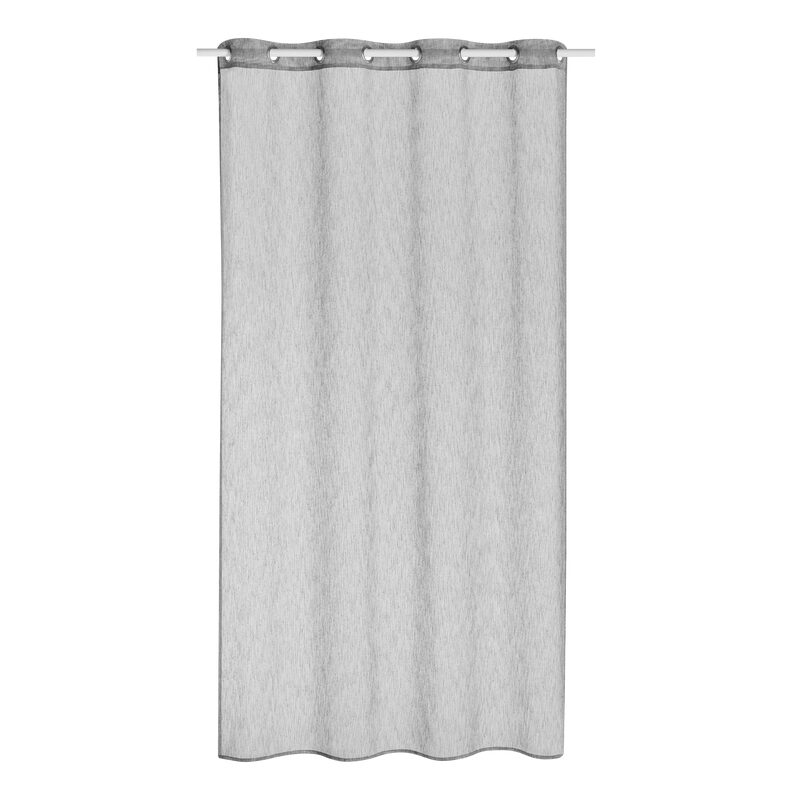 Voilage BADJI coloris gris 140 x 240 cm