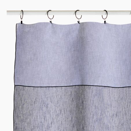 4MURS Voilage LIPARI coloris indigo 140 x 290 cm