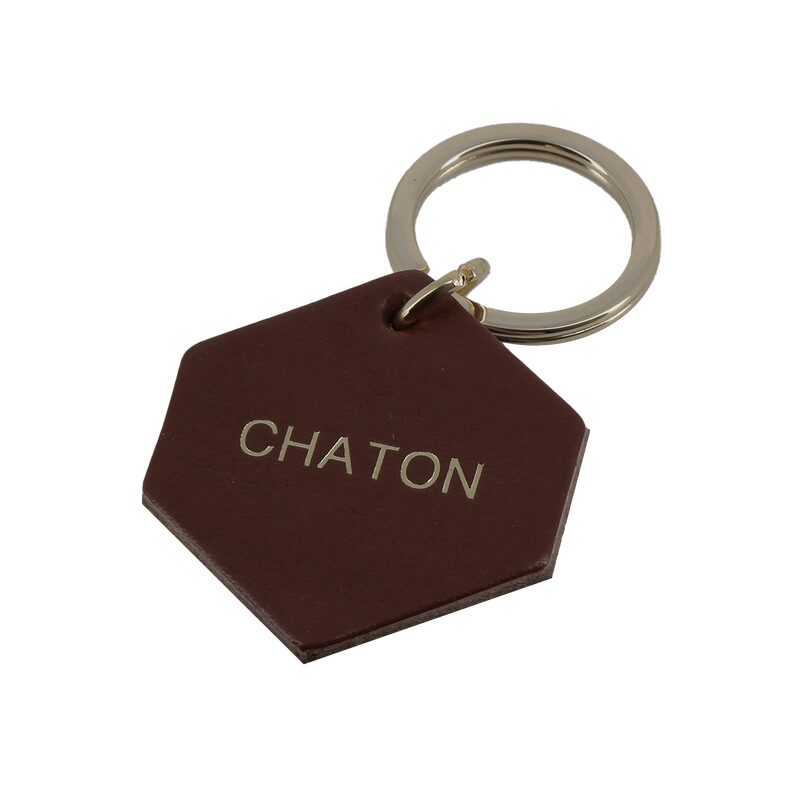 Porte clef CHATON coloris camel
