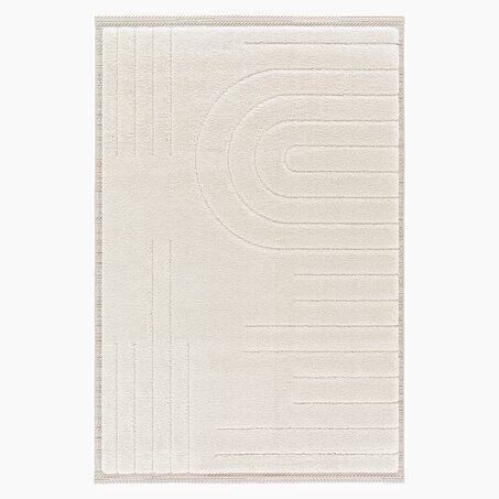 Tapis MANSOUR coloris blanc 160 x 230 cm
