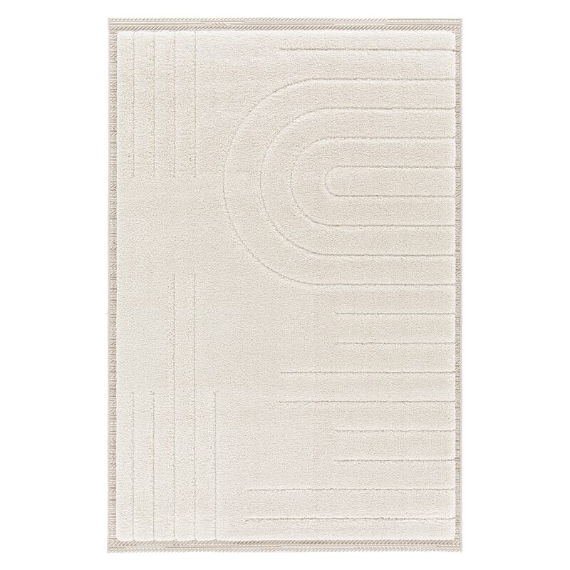 Tapis MANSOUR coloris blanc 160 x 230 cm