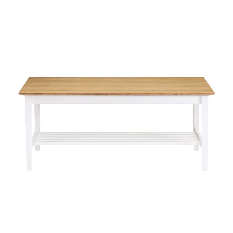 Table basse SOPHIE coloris blanc 130 x 75 cm
