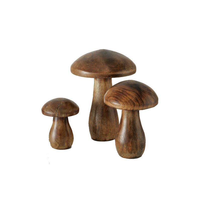 Figurine PILZ coloris bois