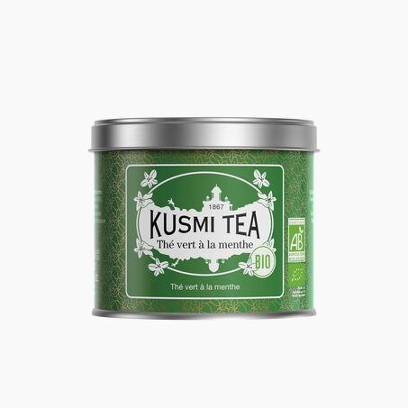 KUSMI TEA Thé vert en vrac MENTHE BIO