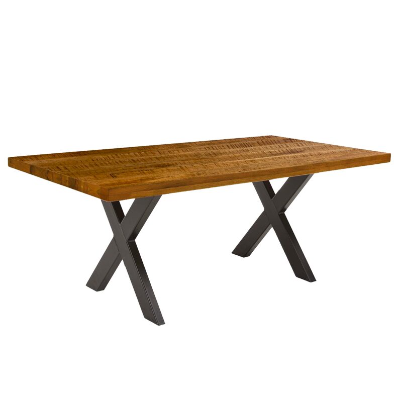 Table de salle à manger KENY coloris naturel 180 x 100 cm
