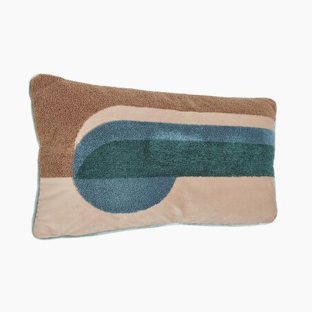 Coussin SOREN coloris bleu 30 x 50 cm