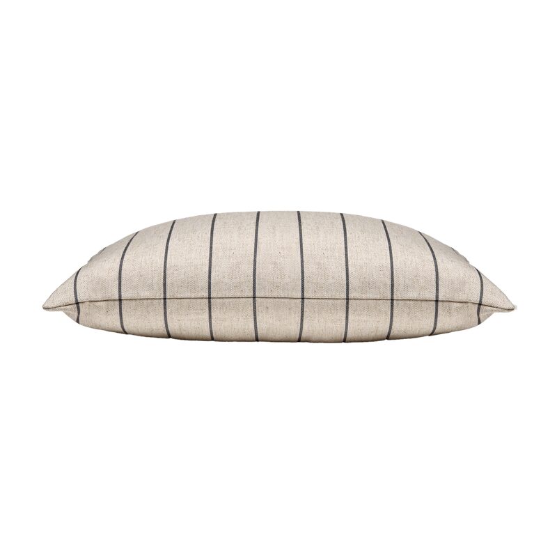 Coussin LILLIE coloris noir/blanc cassé 30 x 50 cm