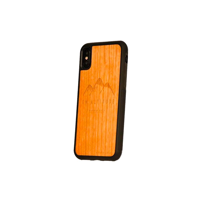 Coque de téléphone EN ALTITUDE coloris brun hauteur 15,3 cm