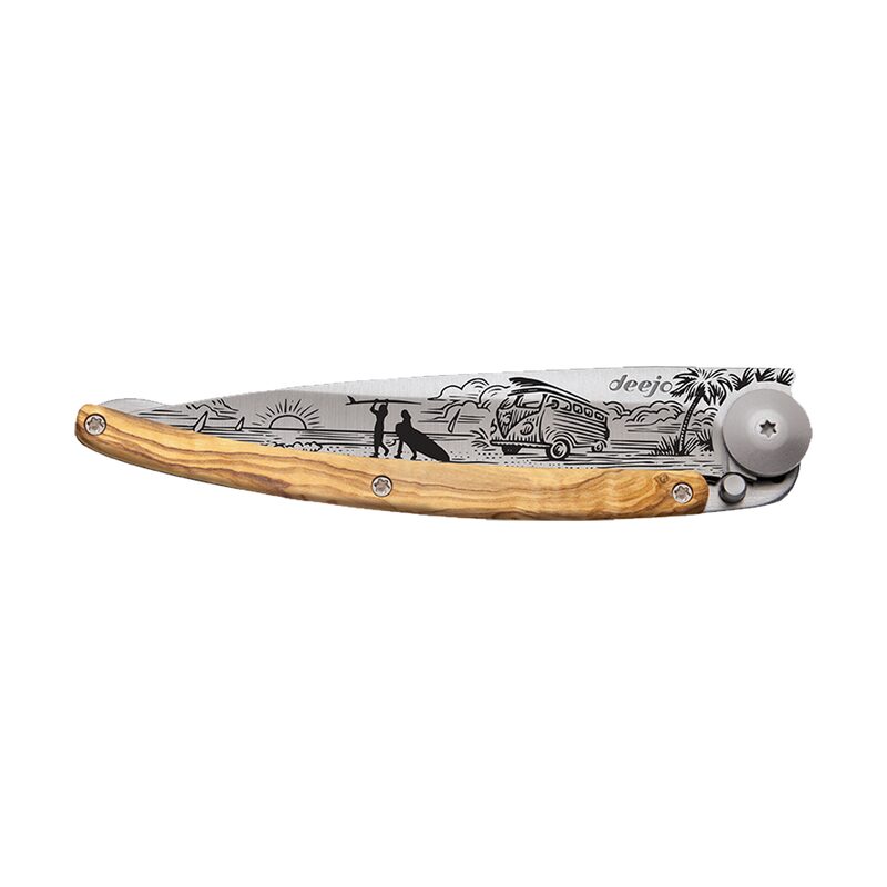 Couteau VAN LIFE coloris bois d'olivier