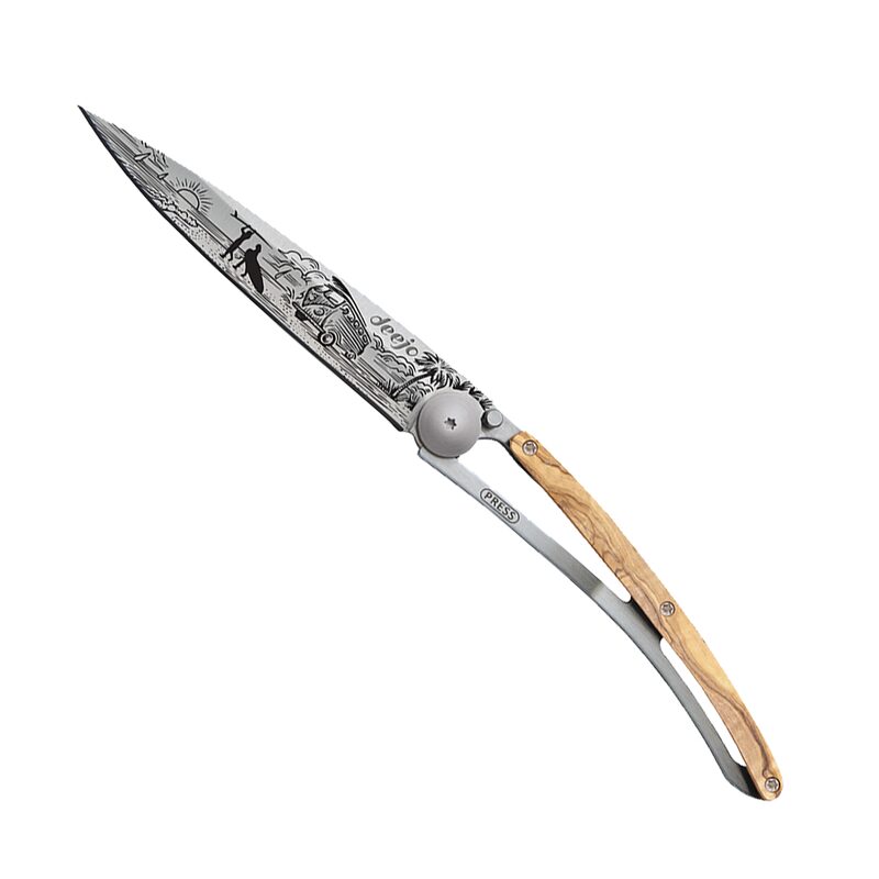 Couteau VAN LIFE coloris bois d'olivier