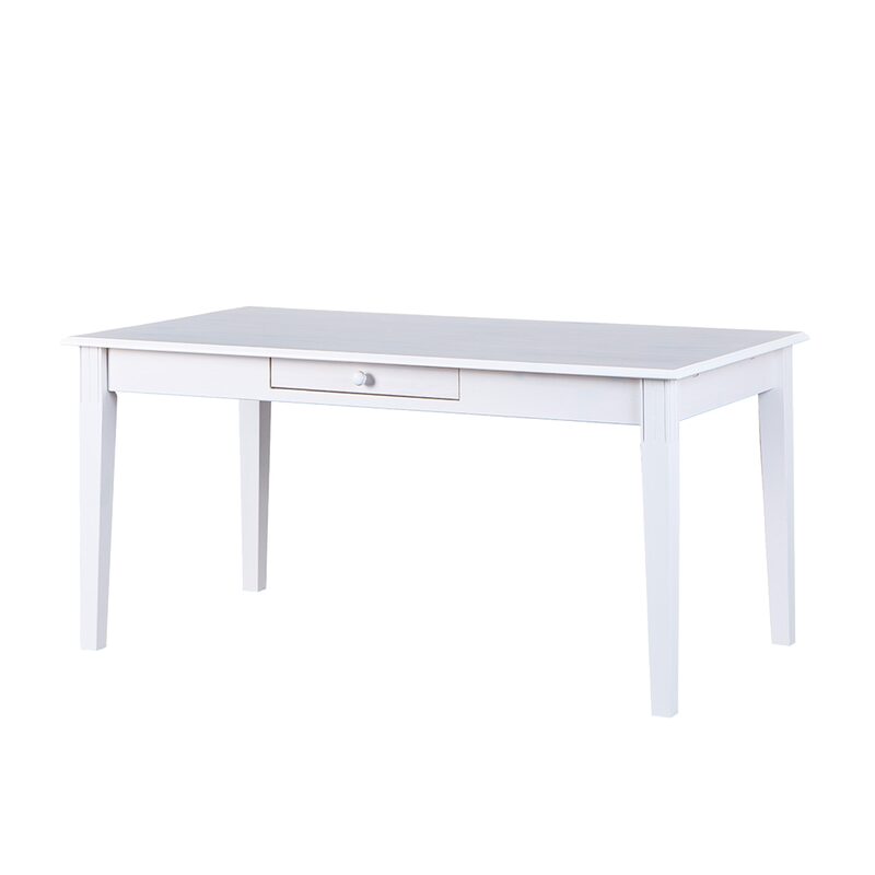 Table de salle à manger MARGO coloris blanc 160 x 90 cm