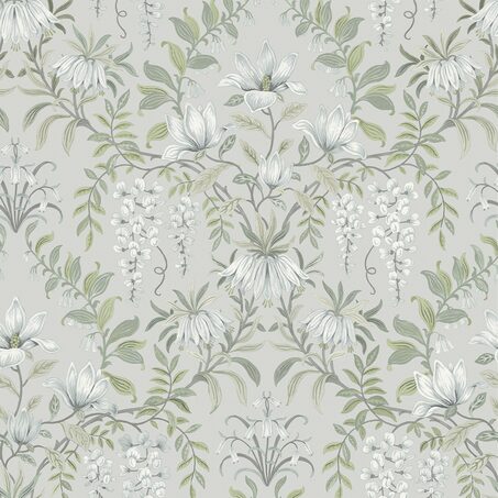 LAURA ASHLEY Papier peint intissé EMILY vert de gris