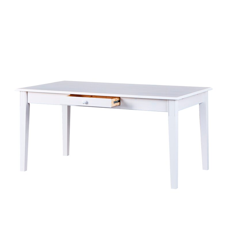 Table de salle à manger MARGO coloris blanc 160 x 90 cm