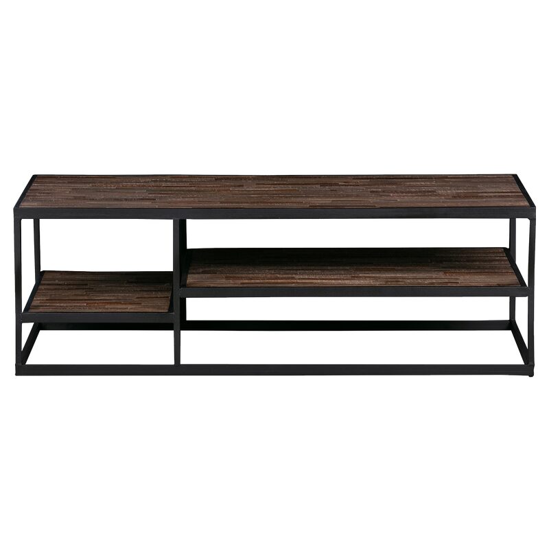 Table basse VIC coloris Noir/naturel 120 x 60 cm
