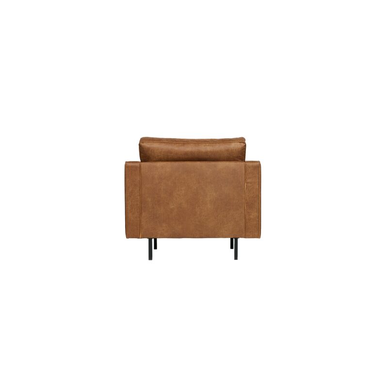 BePure Fauteuil RODEO coloris COPA COGNAC capitonné