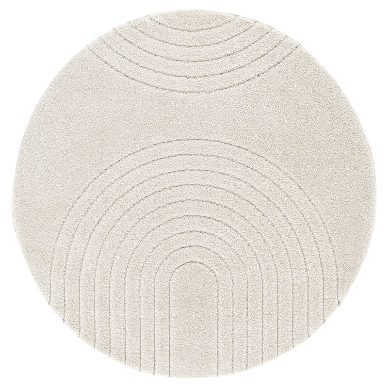 Tapis MANSOUR coloris blanc 160 cm