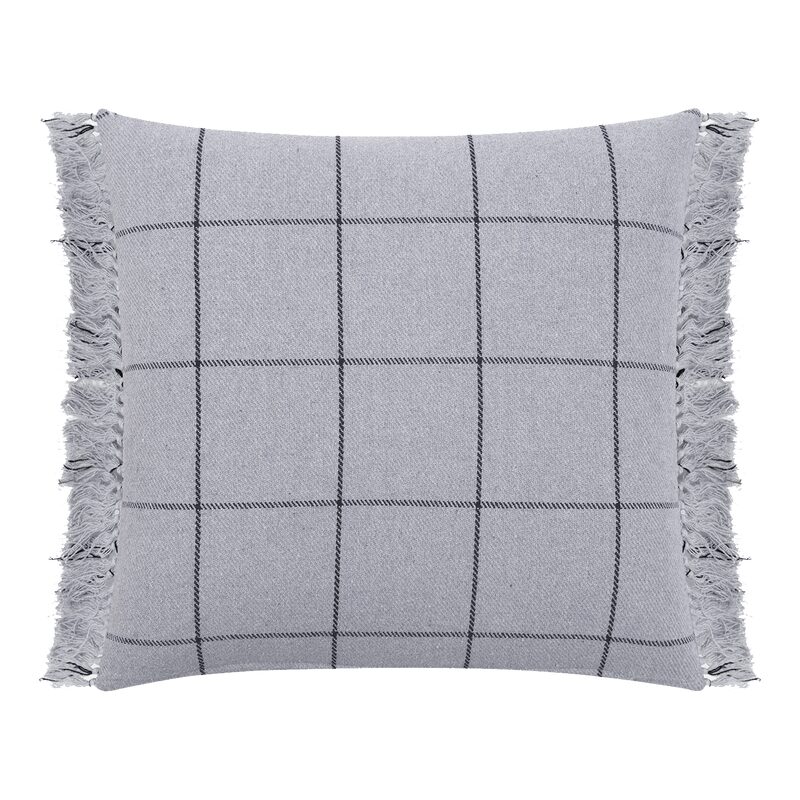 Housse de coussin PAOLO coloris gris souris 40 x 40 cm