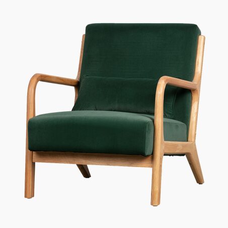WOOOD Fauteuil MARK coloris vert sapin